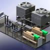 A modern chilled plant in HVAC system