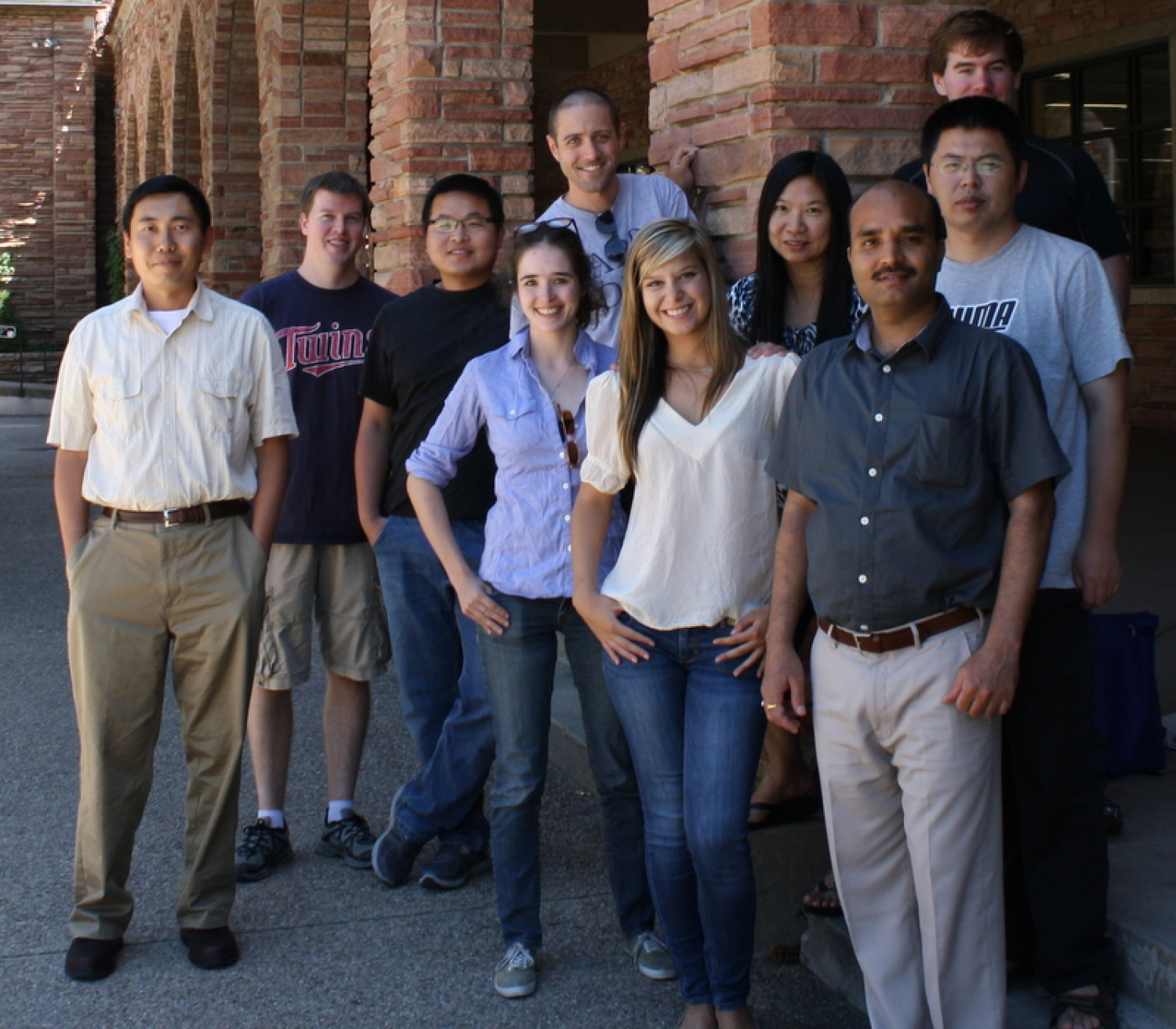 July 2013 From Left: Jingshi Shen, Dan Gulbranson, Chong Shen, Bridget Menasche, Eric Davis, Sophia Praggastis, Yan Ouyang, Shailendra Rathore, Haijia Yu, Max Gramelspacher.