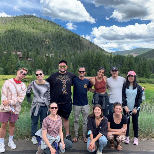 Spencer Lab on Hike during 2022 Retreat to Keystone #1