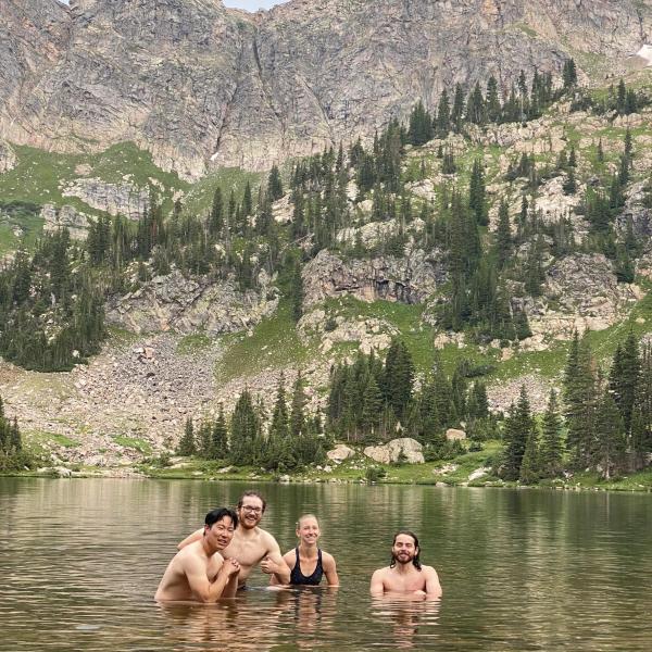 Straub group members in mountains