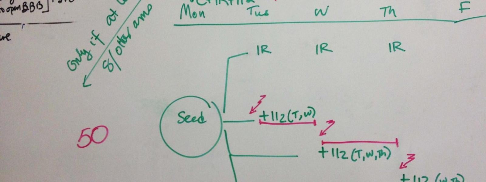 White board analysis.