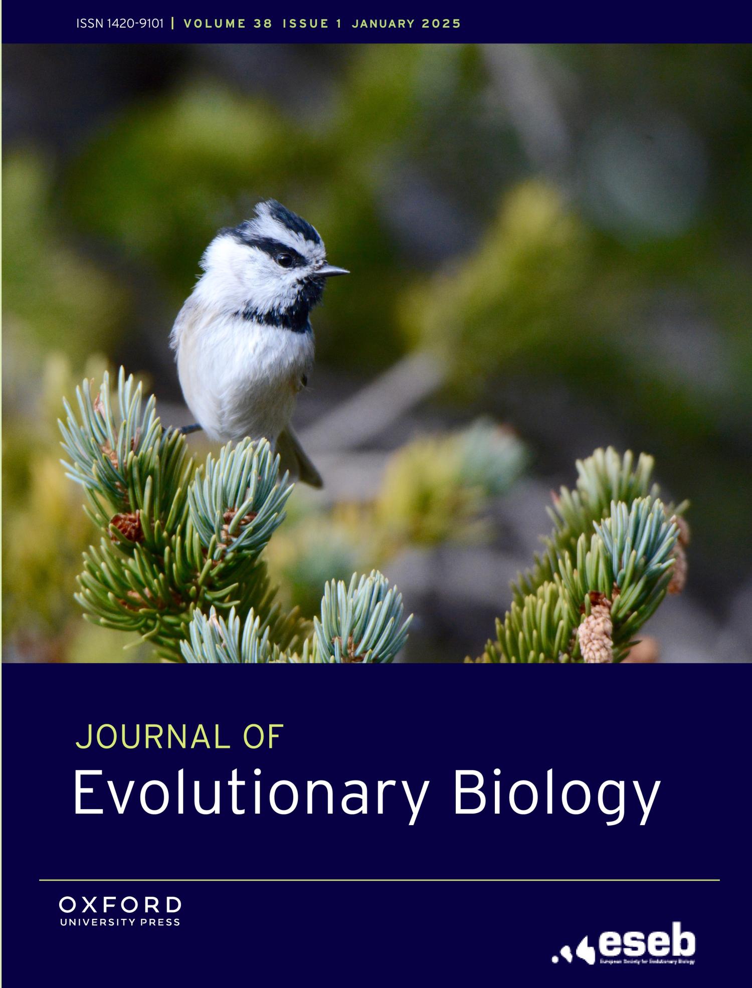 Cover of JEB with chickadee