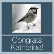 Congratulations Katherine!
