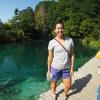 Kathryn enjoying Plitvice Lakes National Park in Croatia