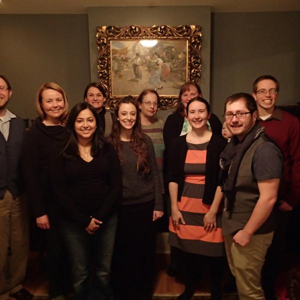 Full Vaida group at the holiday party
