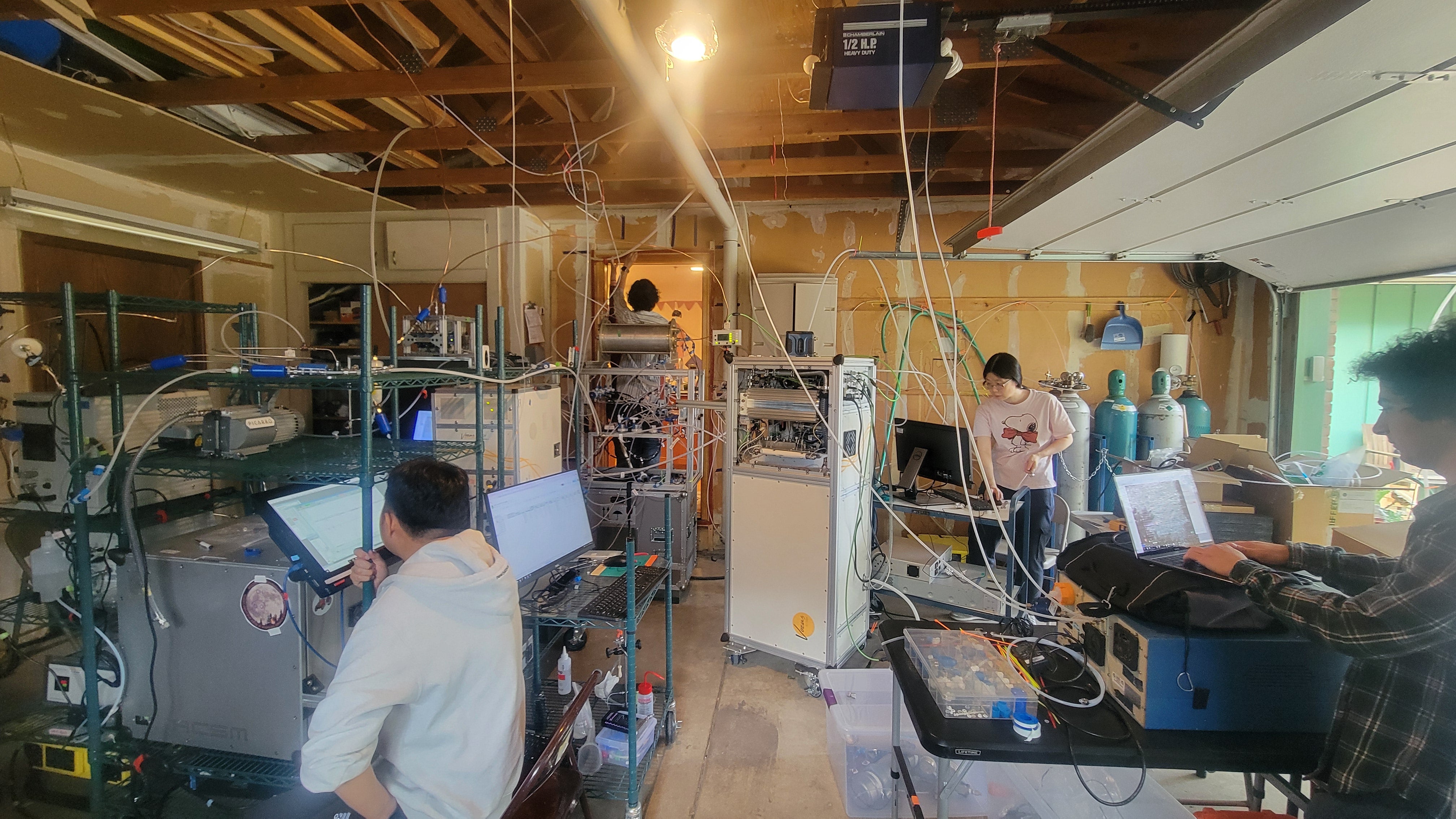 House garage with instruments during the CLEAN home field campaign