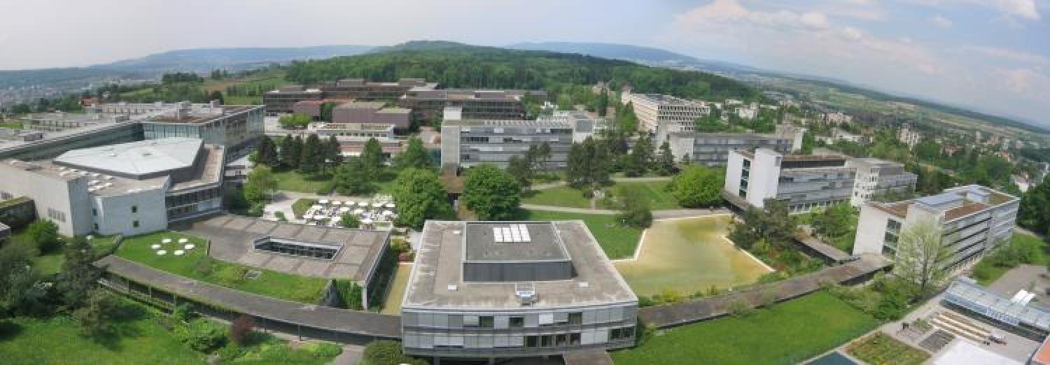 Aerial view of the ETH Zurich campus.