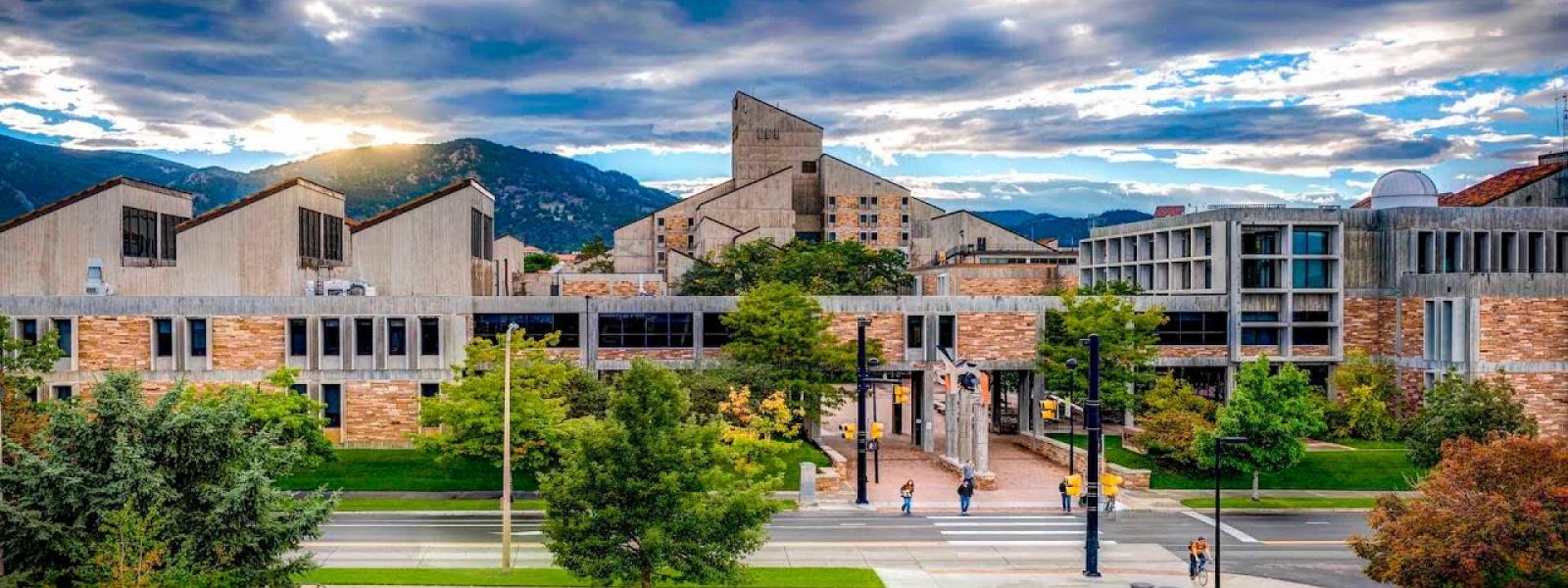 Engineering center on the CU main campus