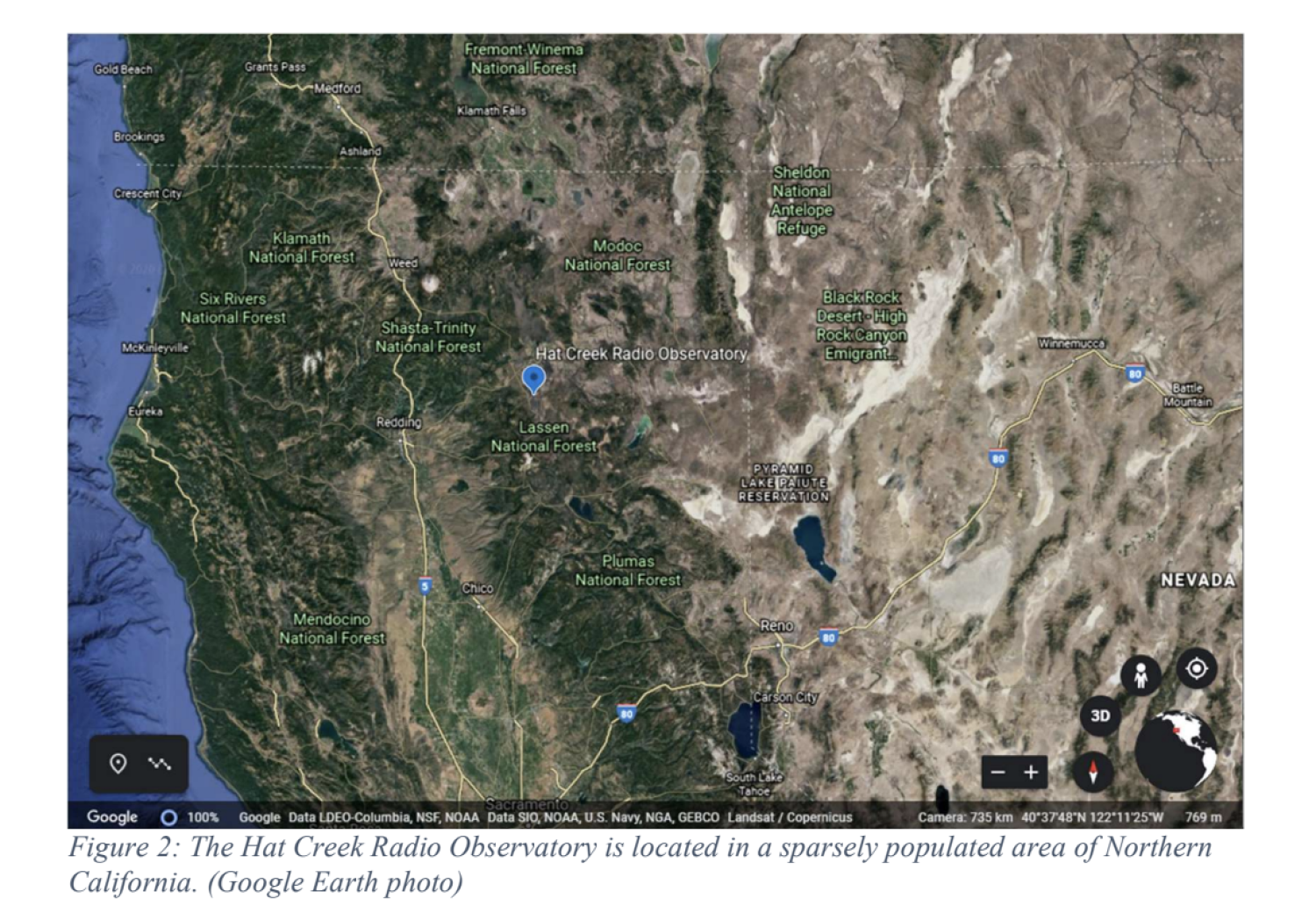 Hat Creek Radio Observatory in Northern California