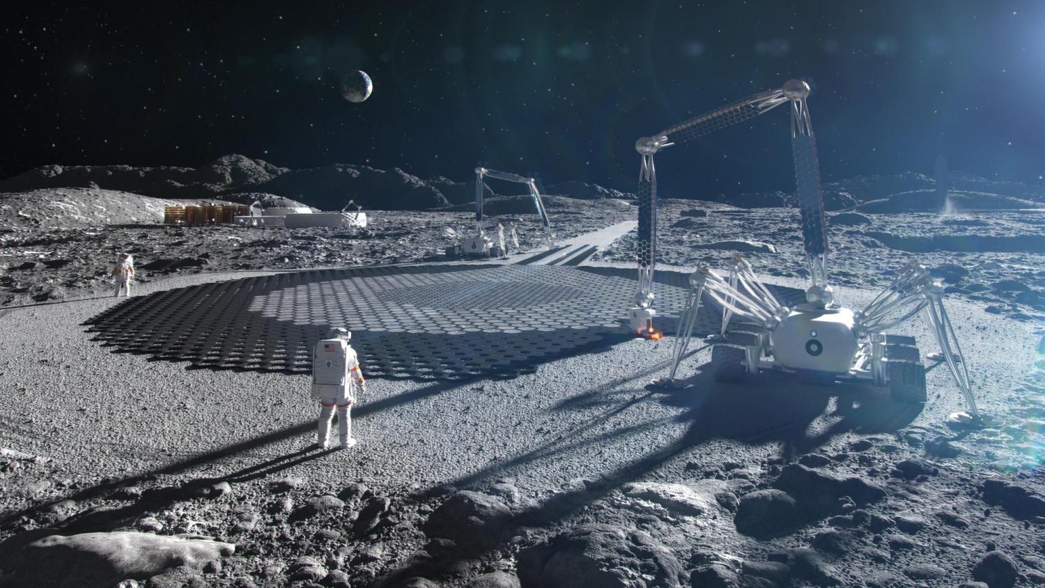 Lunar communications on the moon.