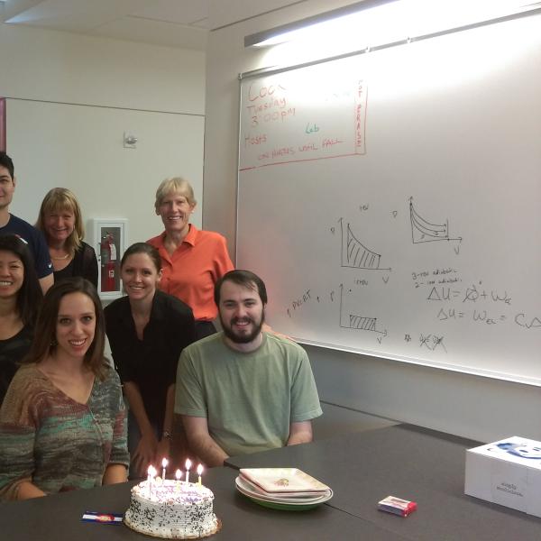SweetCow ice cream cake in the hall - Happy Birthday Marissa! (June 2016)