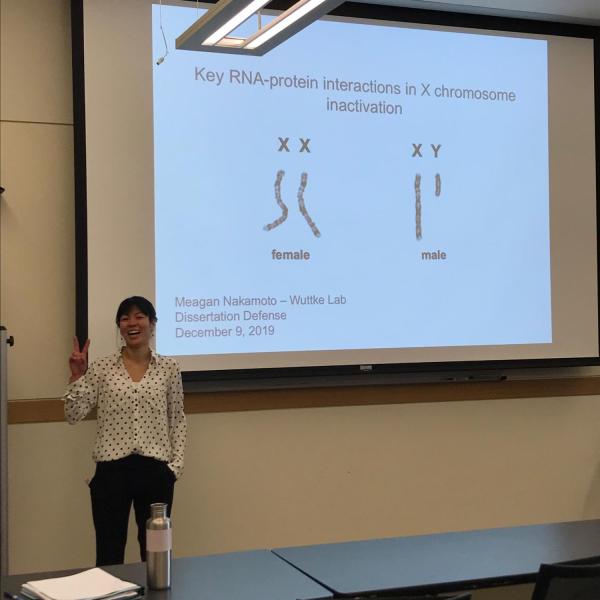 Meagan tries to harness chill right before her defense talk