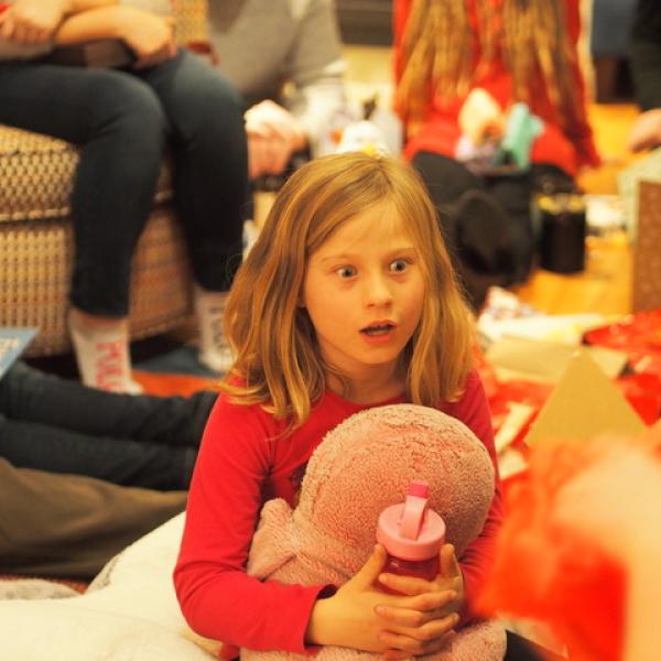 December-ween : Paloma enjoys white elephant (December 2017)