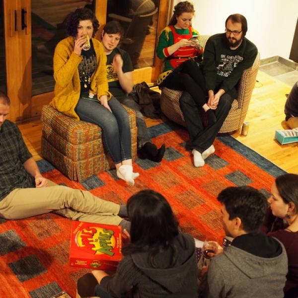 White elephant gift opening