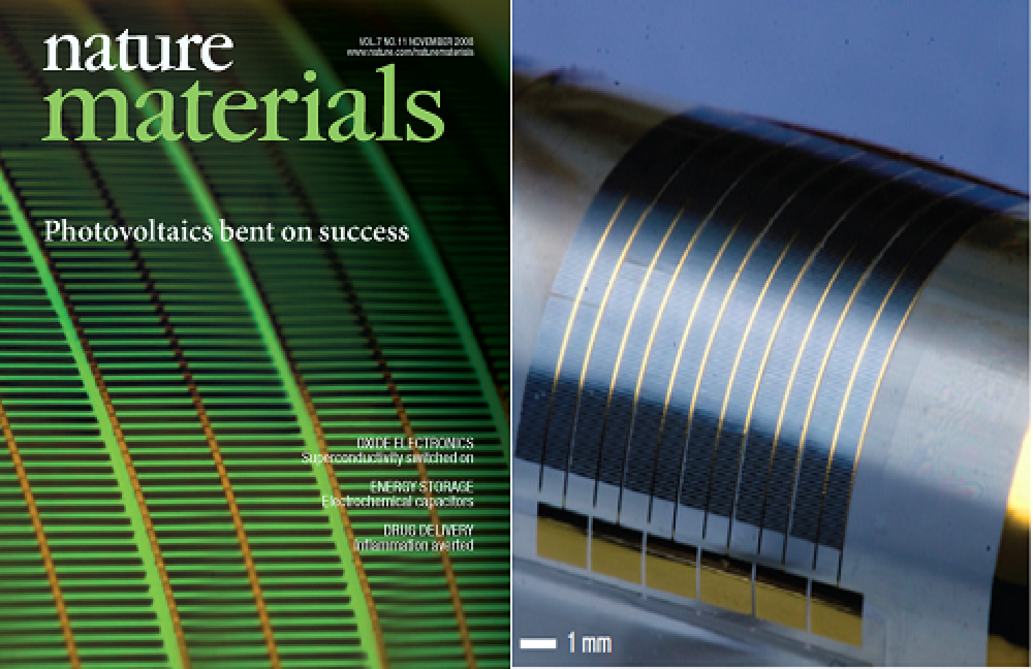 close up of photovoltaics