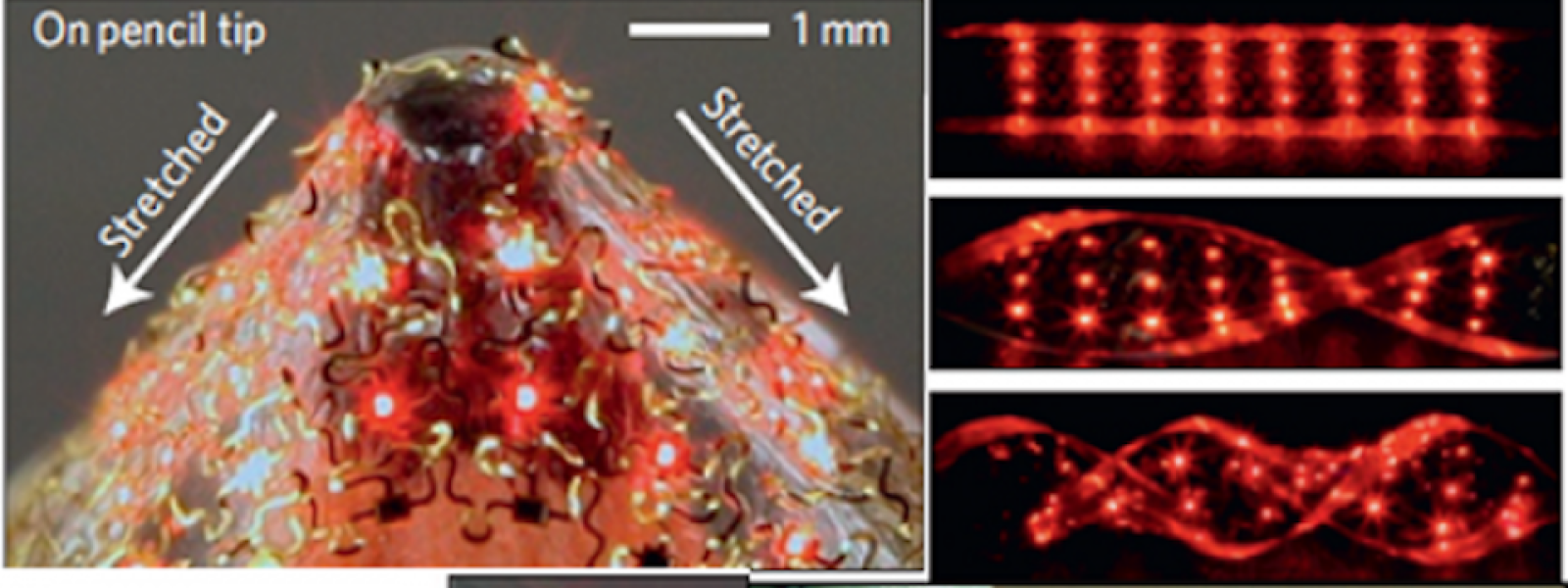 Stretchable Inorganic LEDs