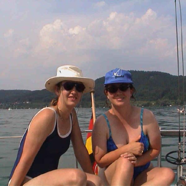 Ute and Besty at the Lake Constance at Germany