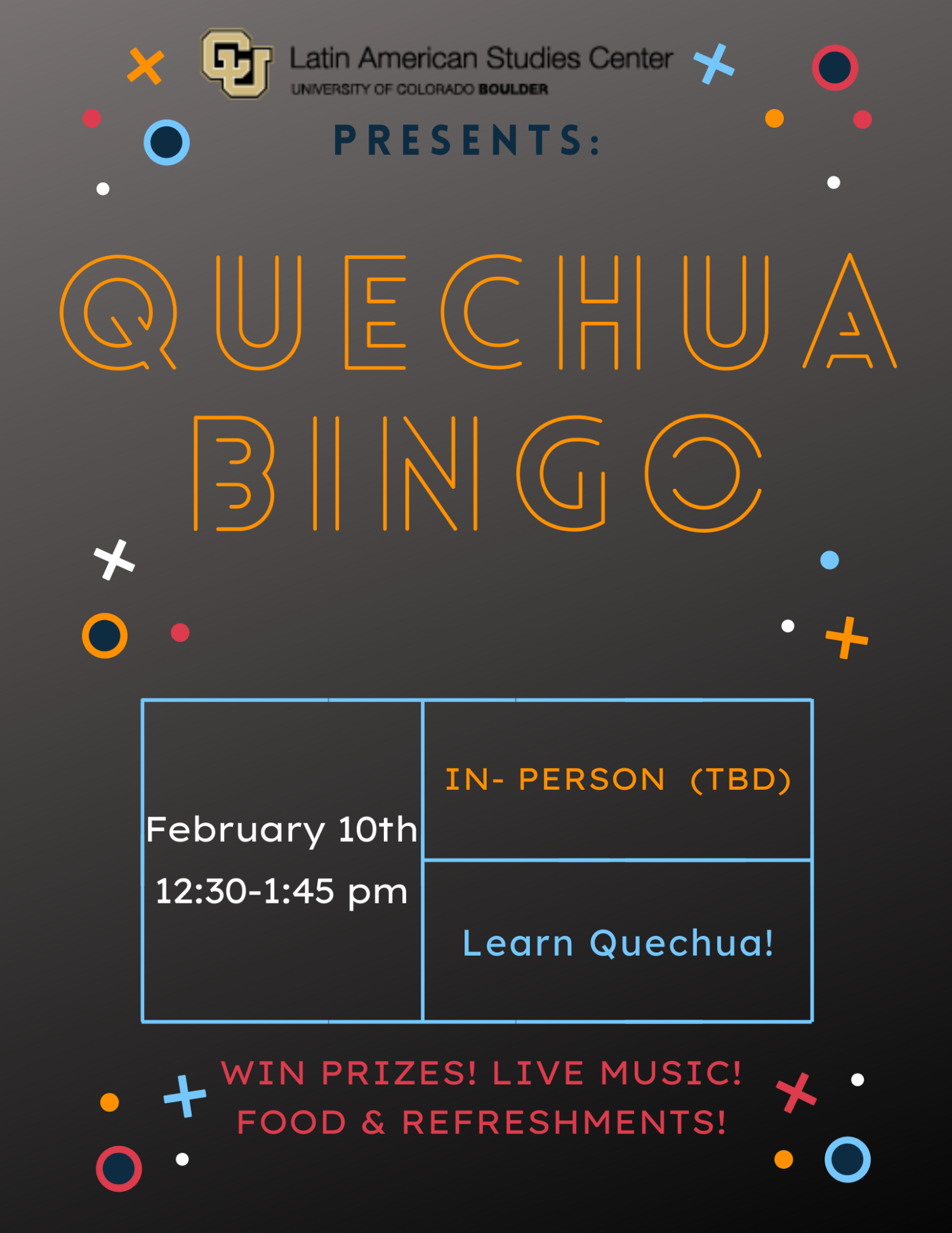 Quechua Bingo