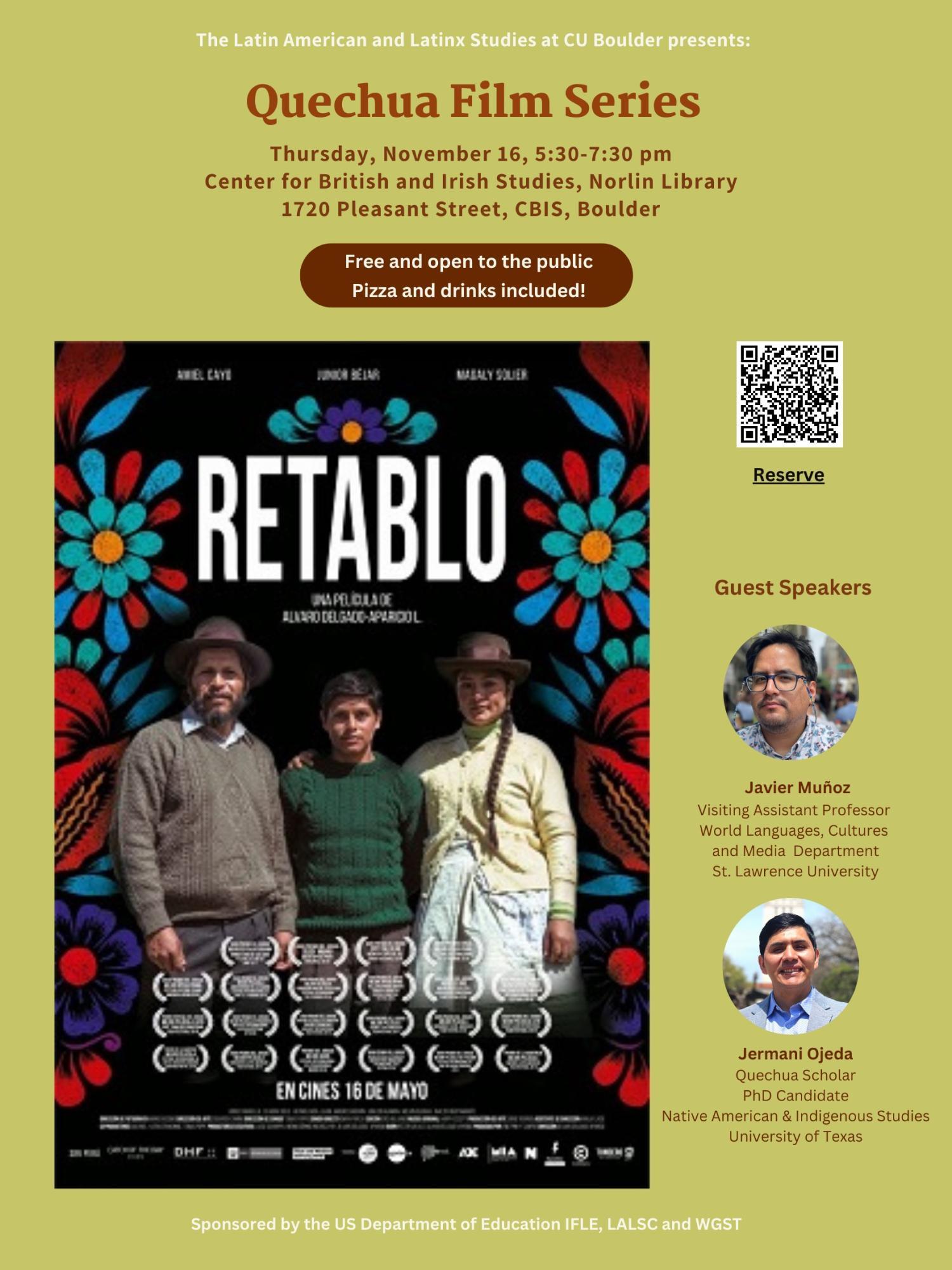 Retablo flyer