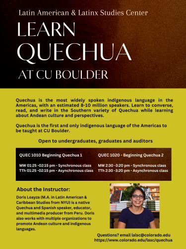 Learn Quechua flyer