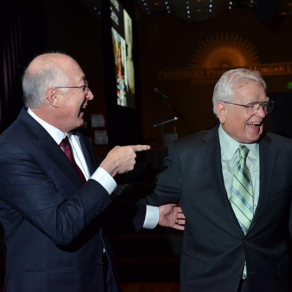 Ken Salazar (former Secretary of the Interior and Senator, partner at WilmerHale) and Gov. Roy Romer ('52)