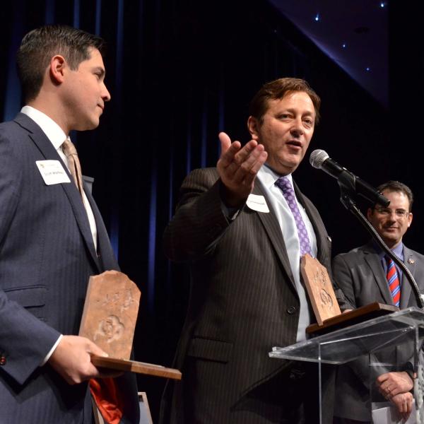 Scott Martinez, Doug Friednash, and Colorado Law Dean Phil Weiser