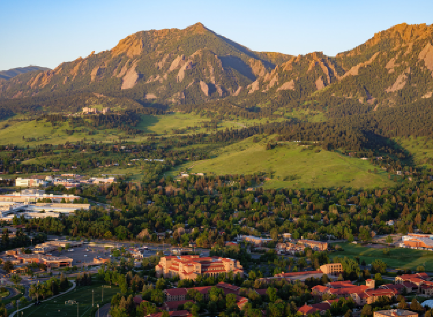Aerial view of Colorado Law