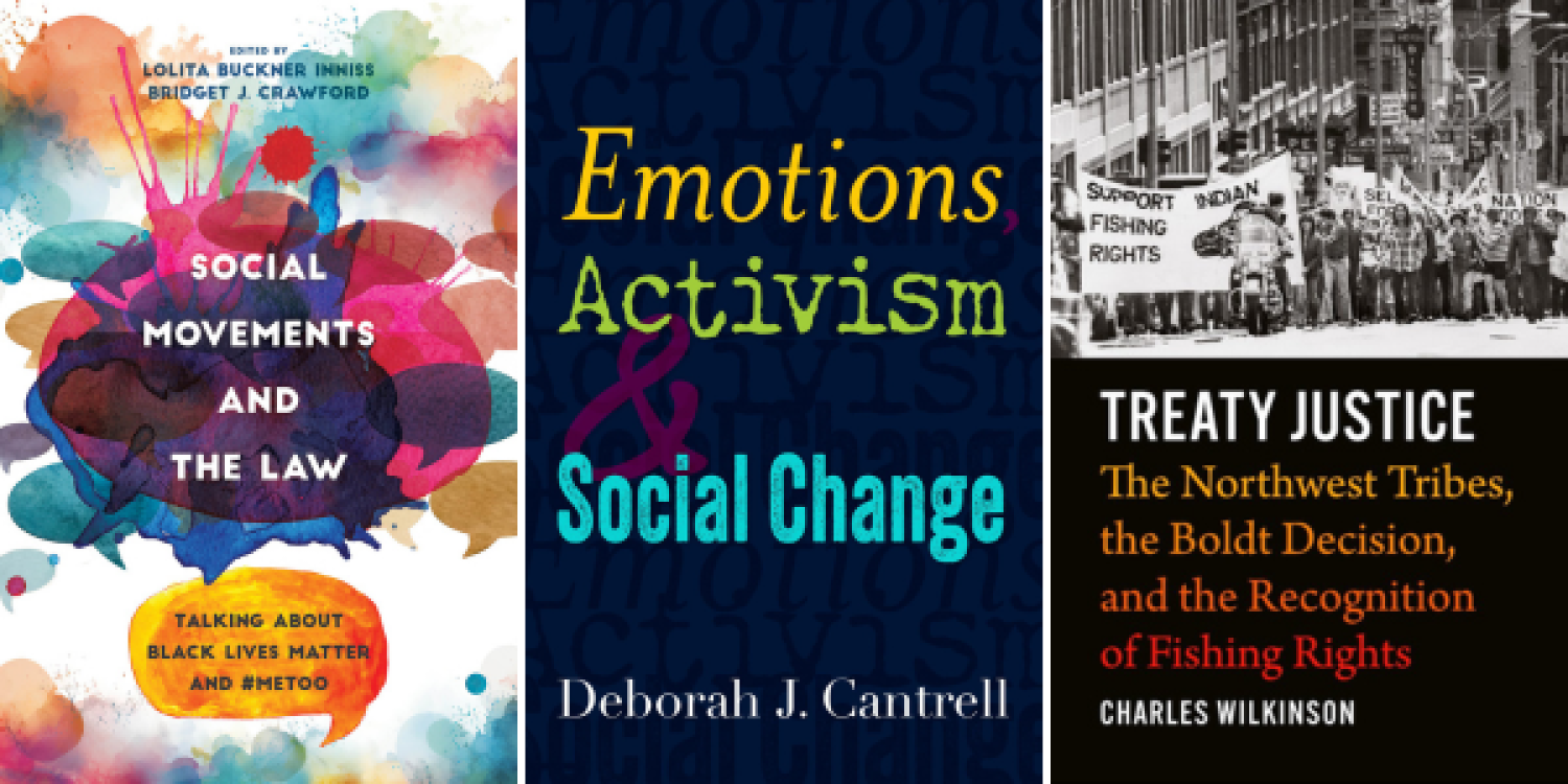 Covers of new faculty books