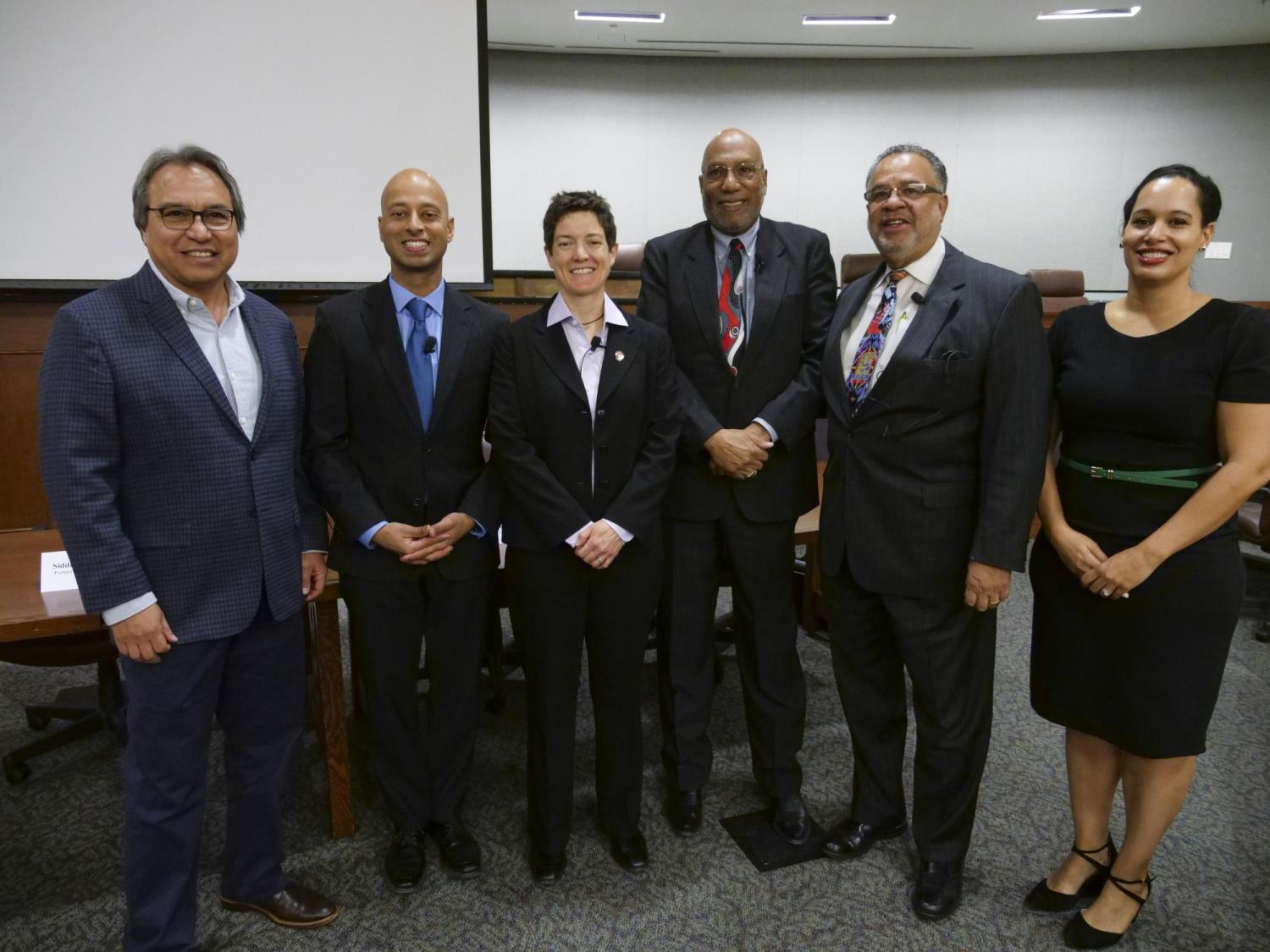 Panelists at Black History Month discussion