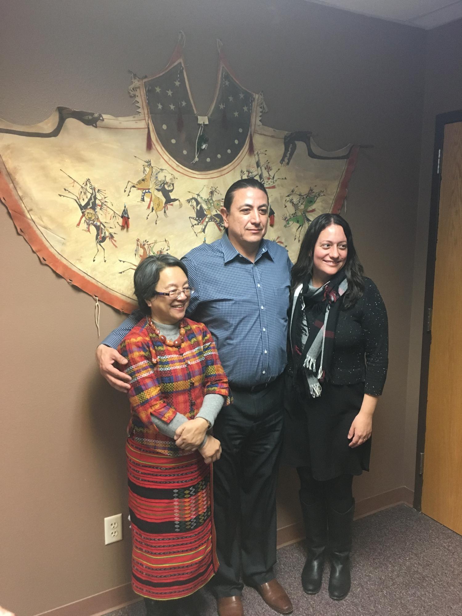 Victoria Tauli-Corpuz, Dave Archambault, and Carla Fredericks