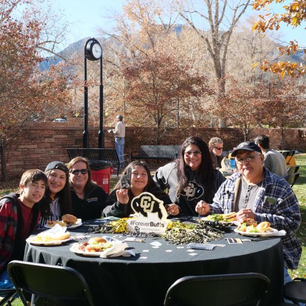 A group at the 2019 Homecoming Law Buffs BBQ.