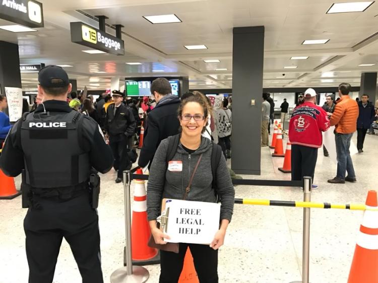 Suzette offering free legal help at DIA 