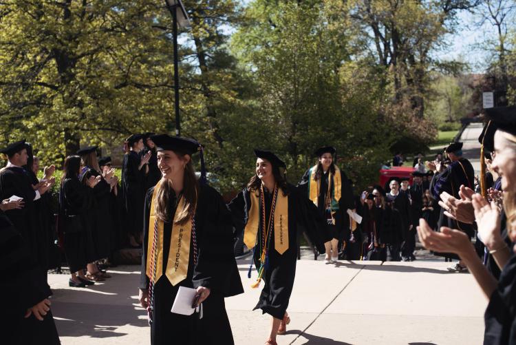 graduates before the ceremony