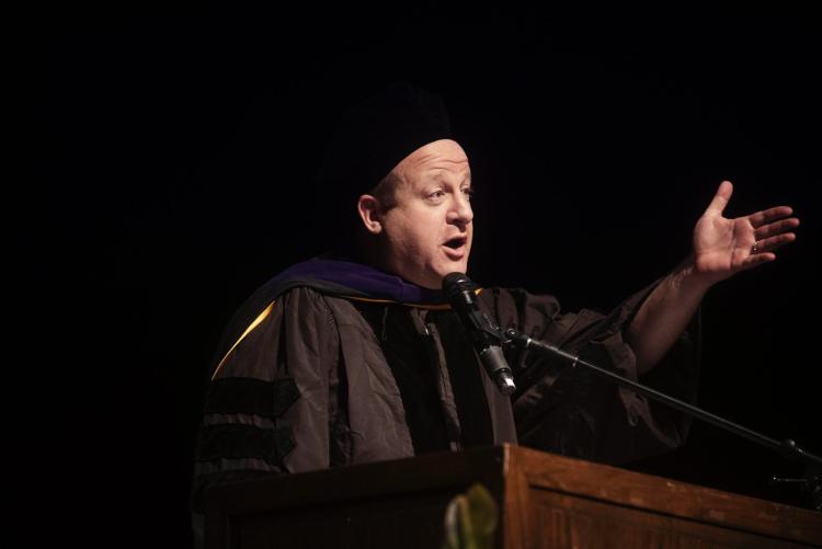 Governor Polis giving keynote speech