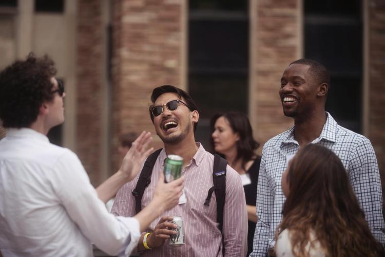 Students at Orientation Reception