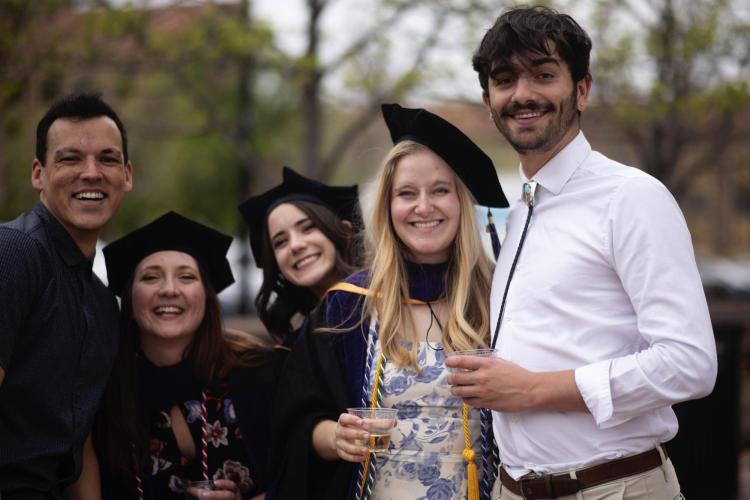 Grads celebrating
