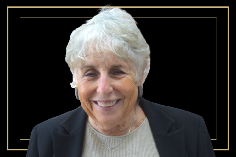 Betty Nordwind headshot on graphic background