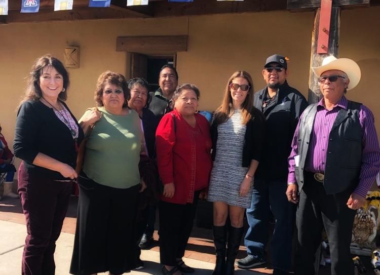 Kristen Carpenter and Yaqui delegation