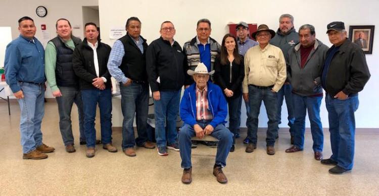 Kristen Carpenter and tribal ceremonial leaders in Oklahoma