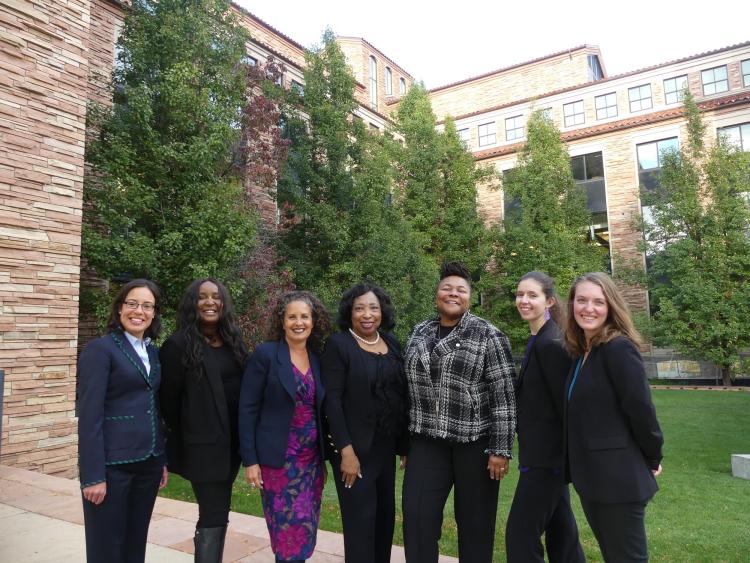 Judge Donald and students