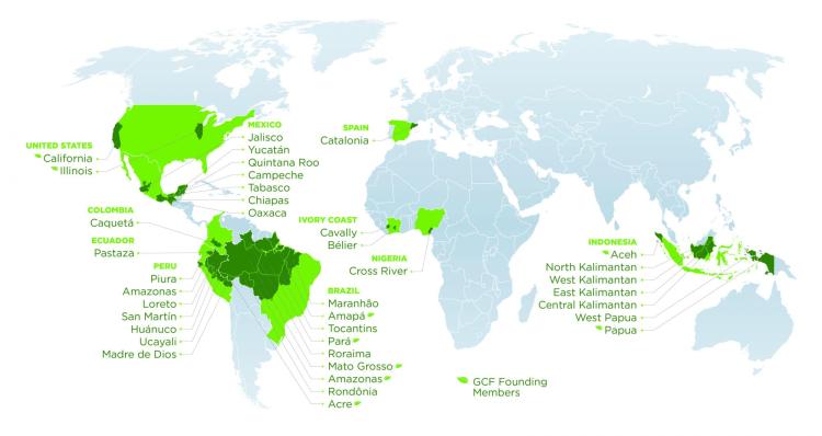 October 2017 GCF members map