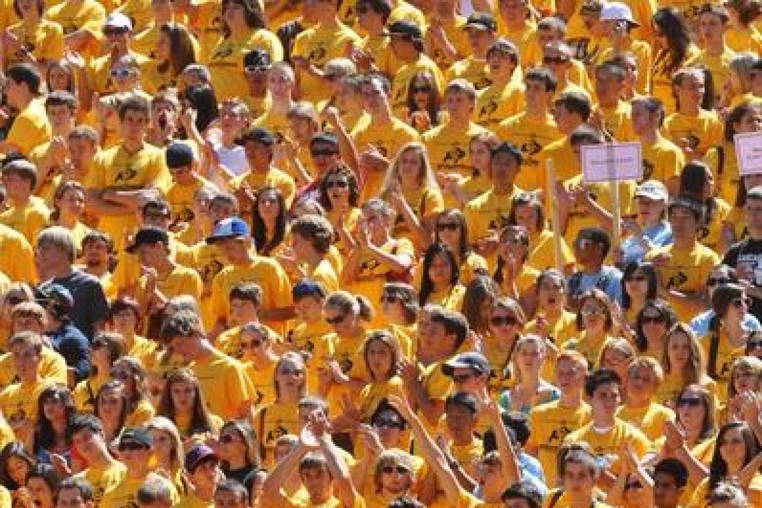 The students of CU make Boulder a feared place for visiting teams