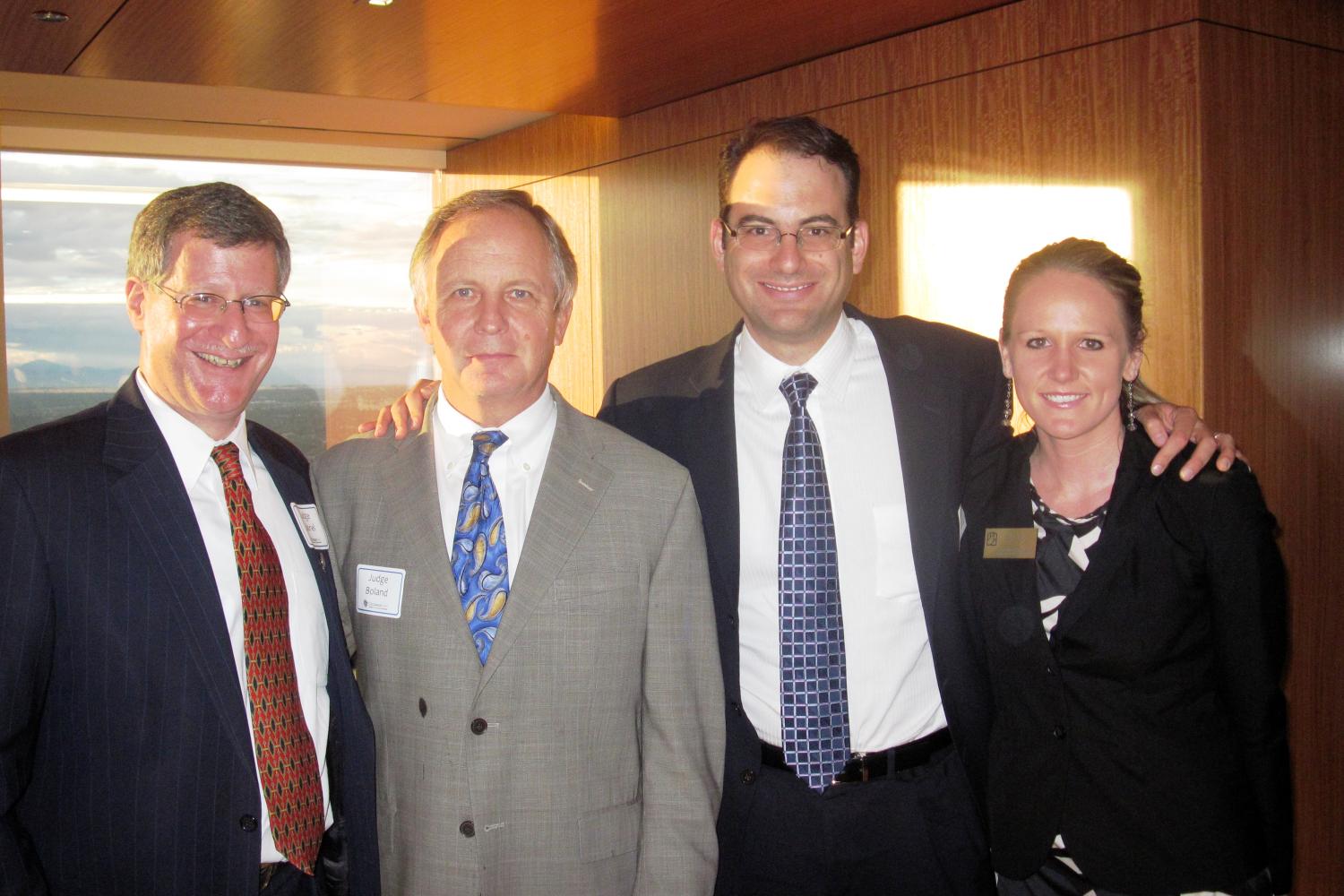 Judge Gabriel, Magistrate Judge Boland, Dean Weiser, Becca Siever ('14)