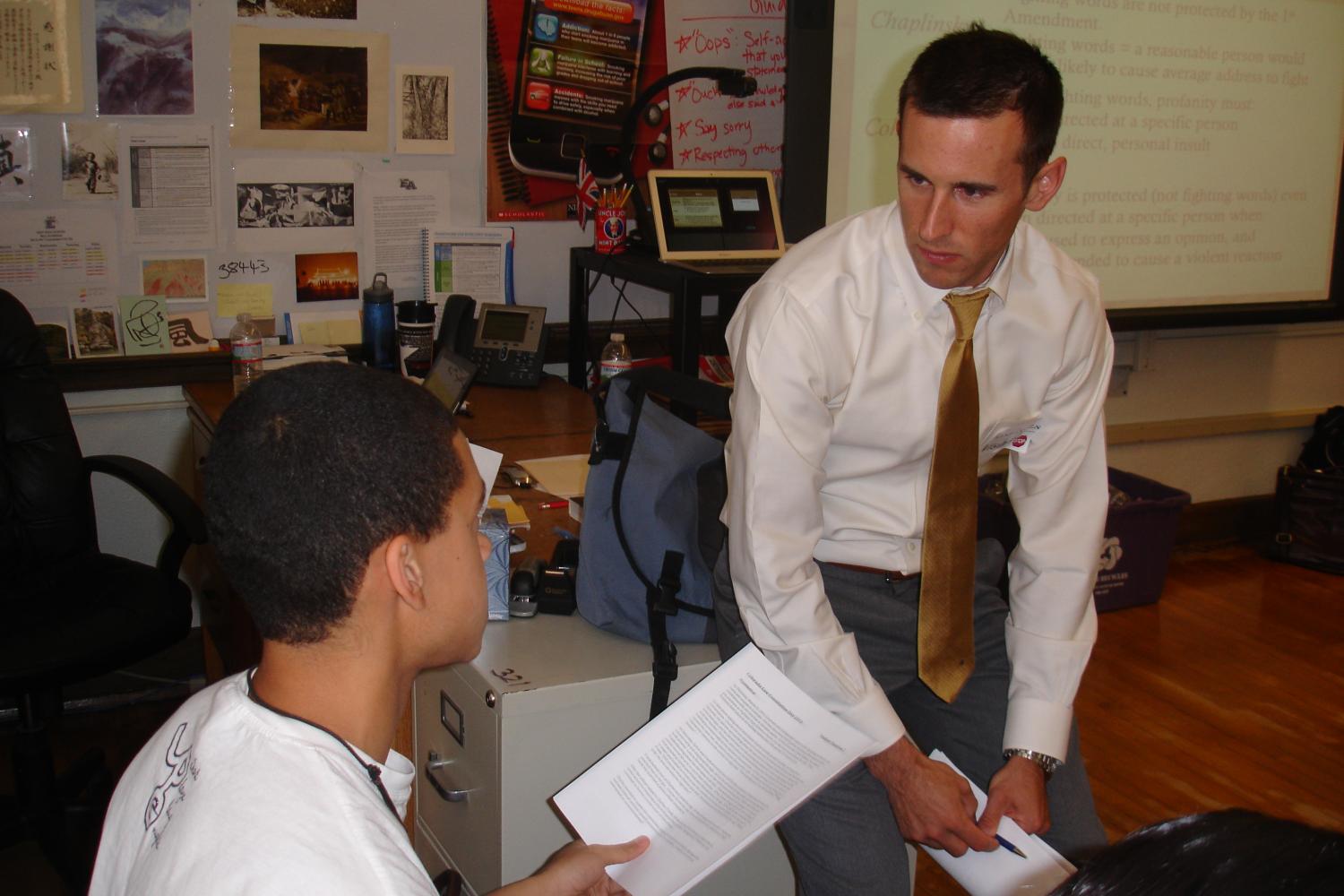 Teacher and student