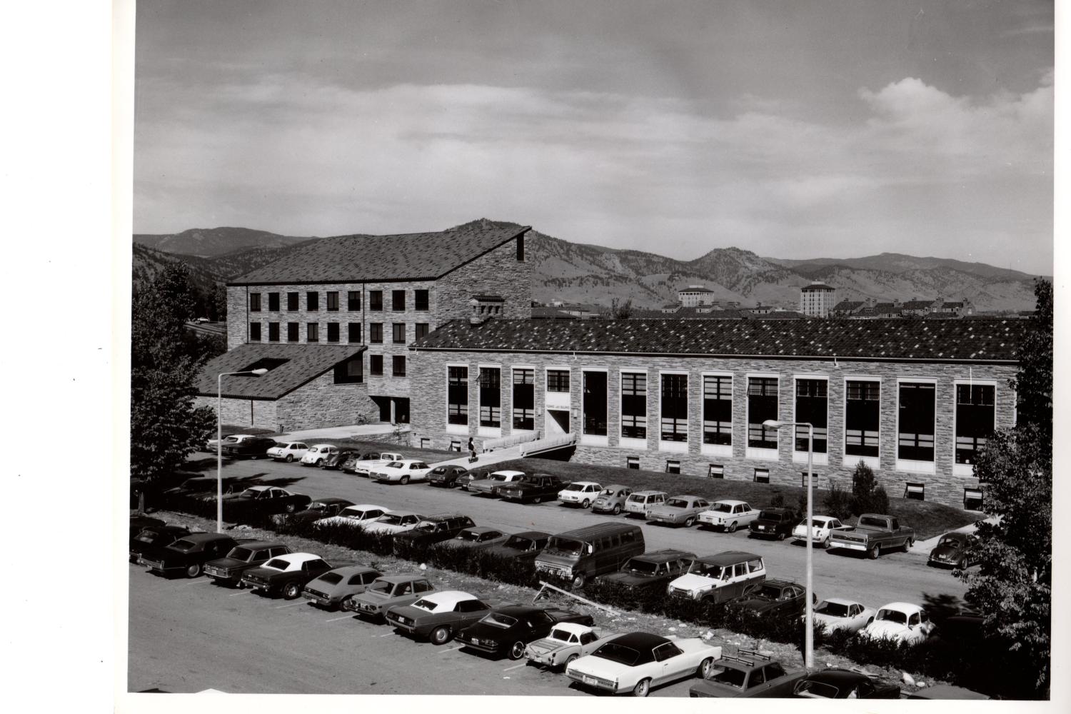 Fleming Law Building, located on the opposite end of campus from the previous three buildings, housed the law school from 1959 to 2006. In 1974, the West Classroom Office Tower and Rothgerber Memorial Library were added.