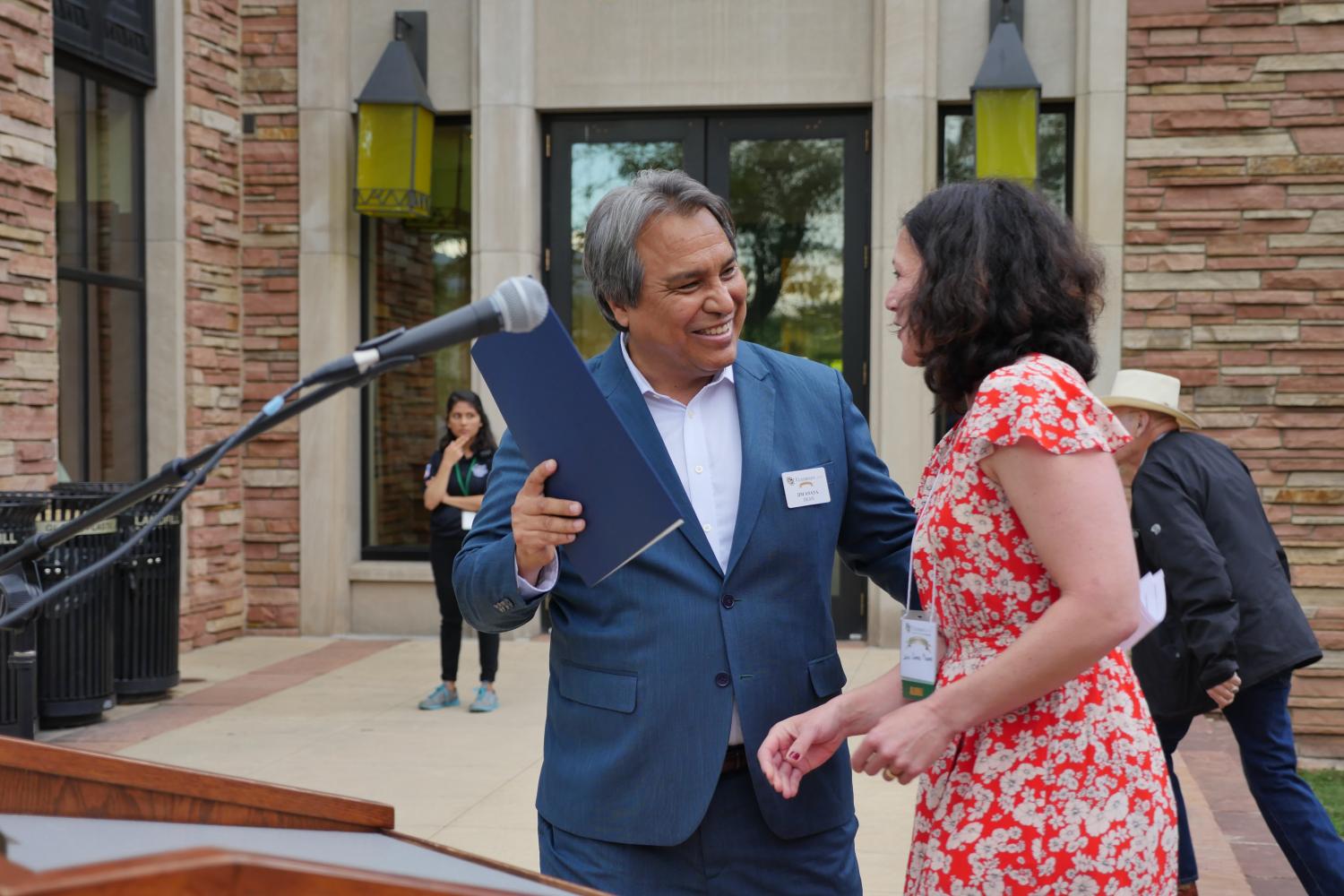 Dean Anaya and Jacki Cooper Melmed