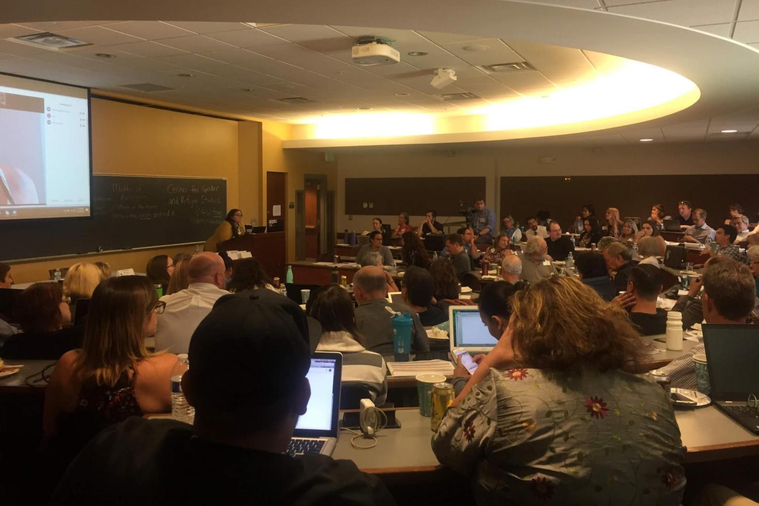 Colorado Law’s Immigration and Citizenship Law Program hosts two-day asylum training to encourage pro bono presentation with co-organizers RMIAN, International Rescue Committee, and AILA Asylum Committee on August 15-16, 2019. (Immigration attorney Christina Brown is the presenter in the attached photo)