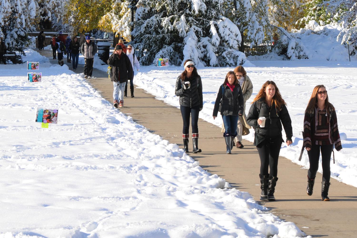 Boulder looks beautiful in the winter