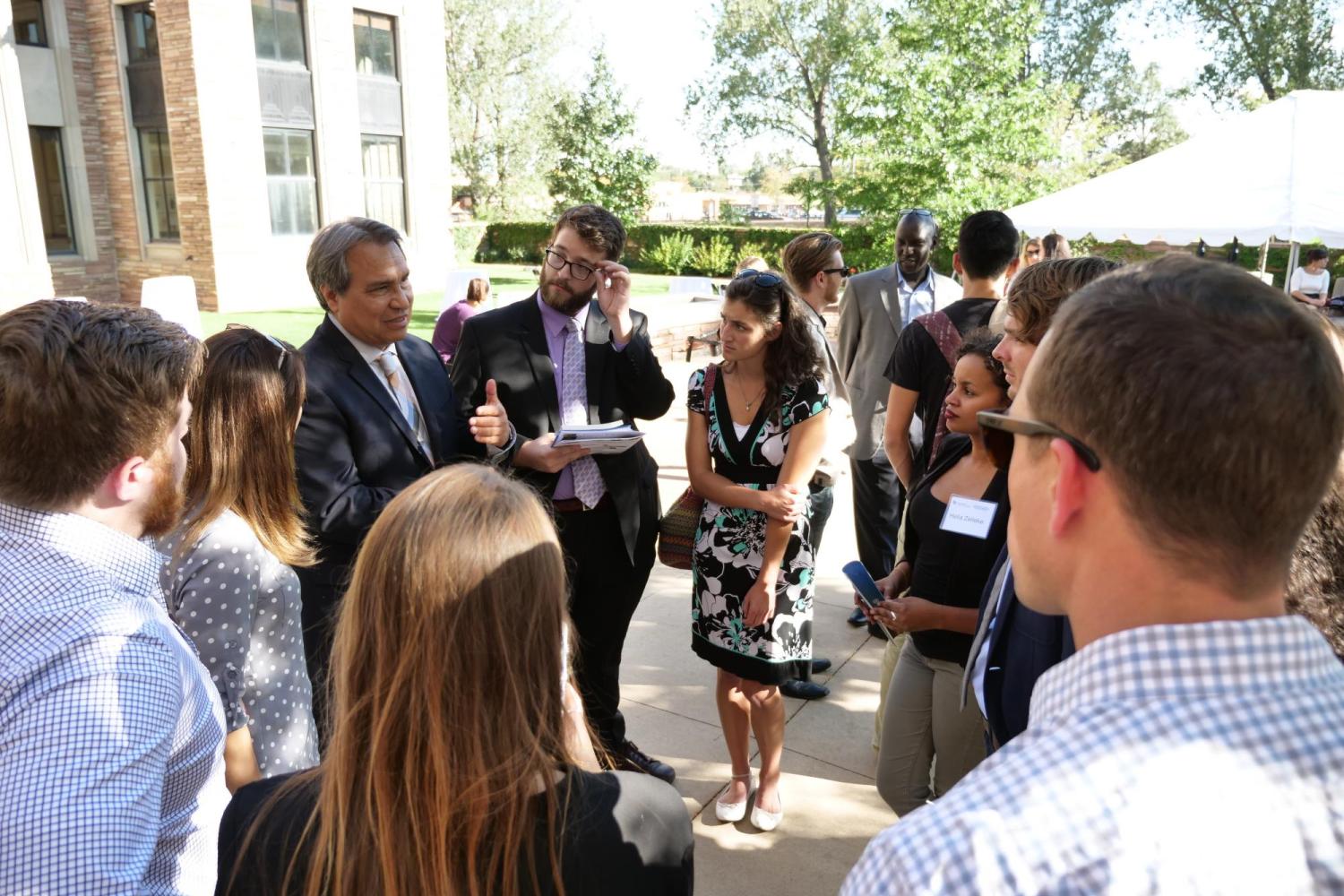 Dean Anaya and Attendees