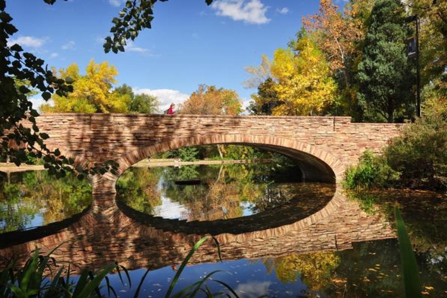 Campus's Varsity Lake feeds into Boulder Creek